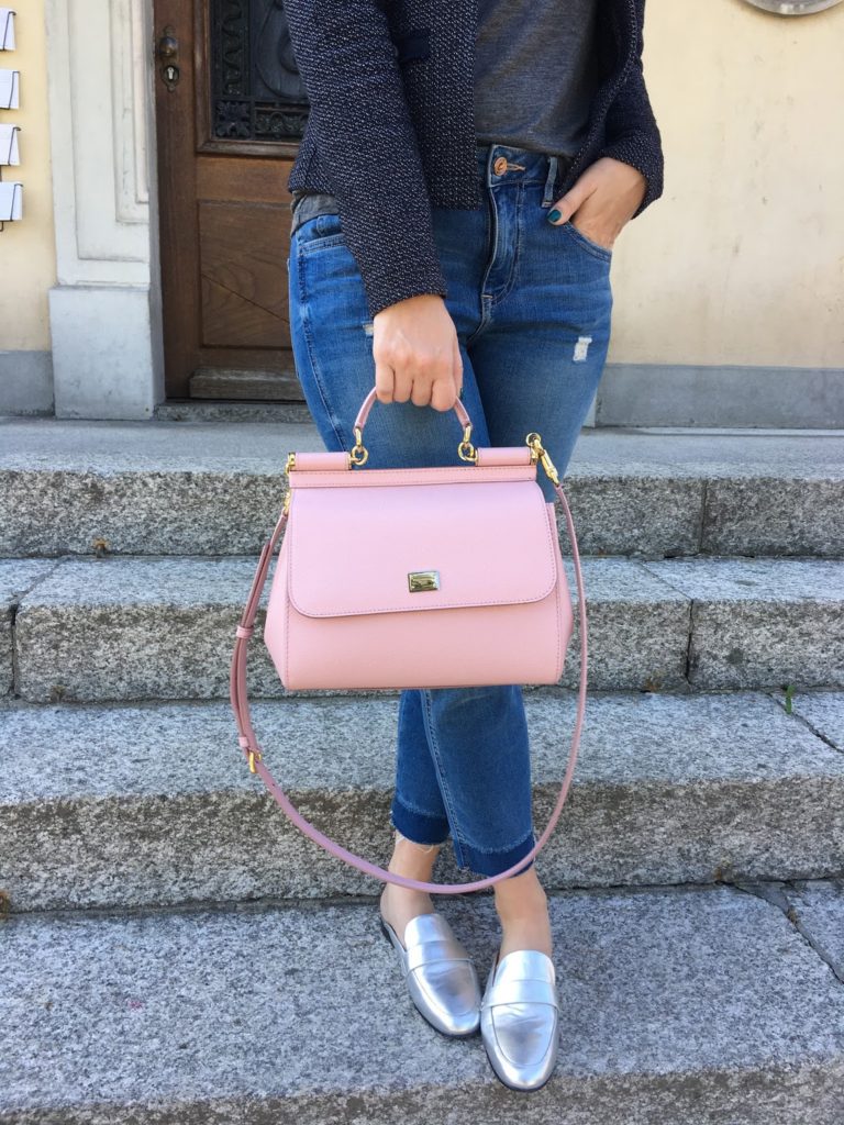 Dolce & Gabbana Small Sicily Bag in Pink