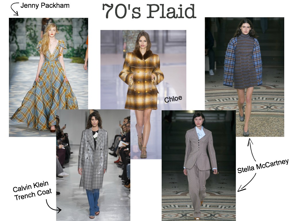 top 10 trends for fall collage - 70's plaid