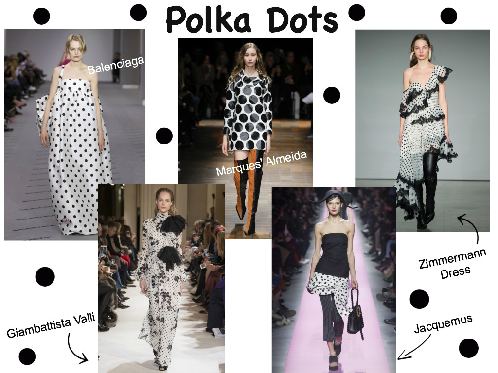 top 10 trends for fall collage - polka dots