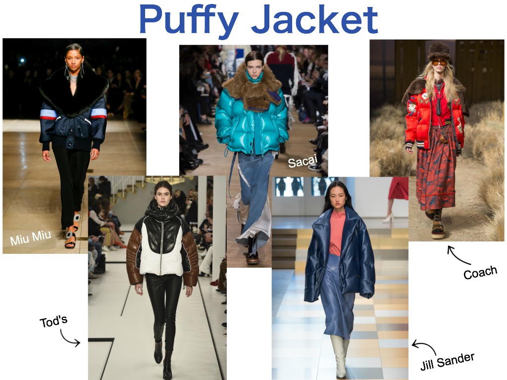 top 10 trends for fall collage - puffy jackets