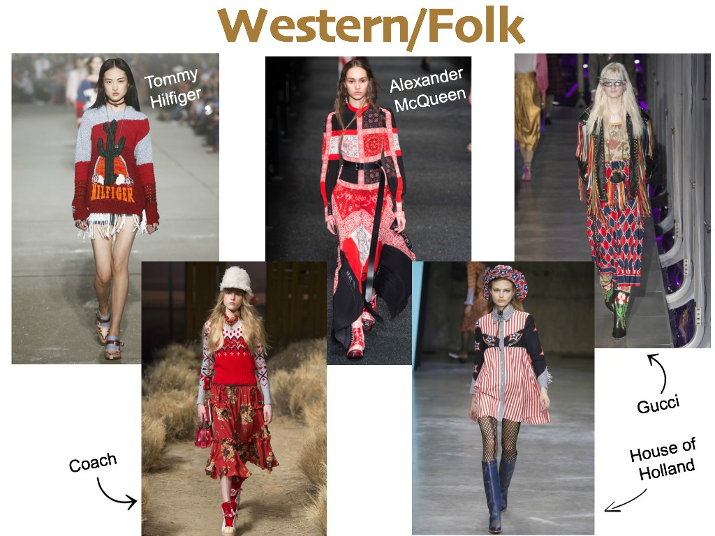 top 10 trends for fall collage - western and folk