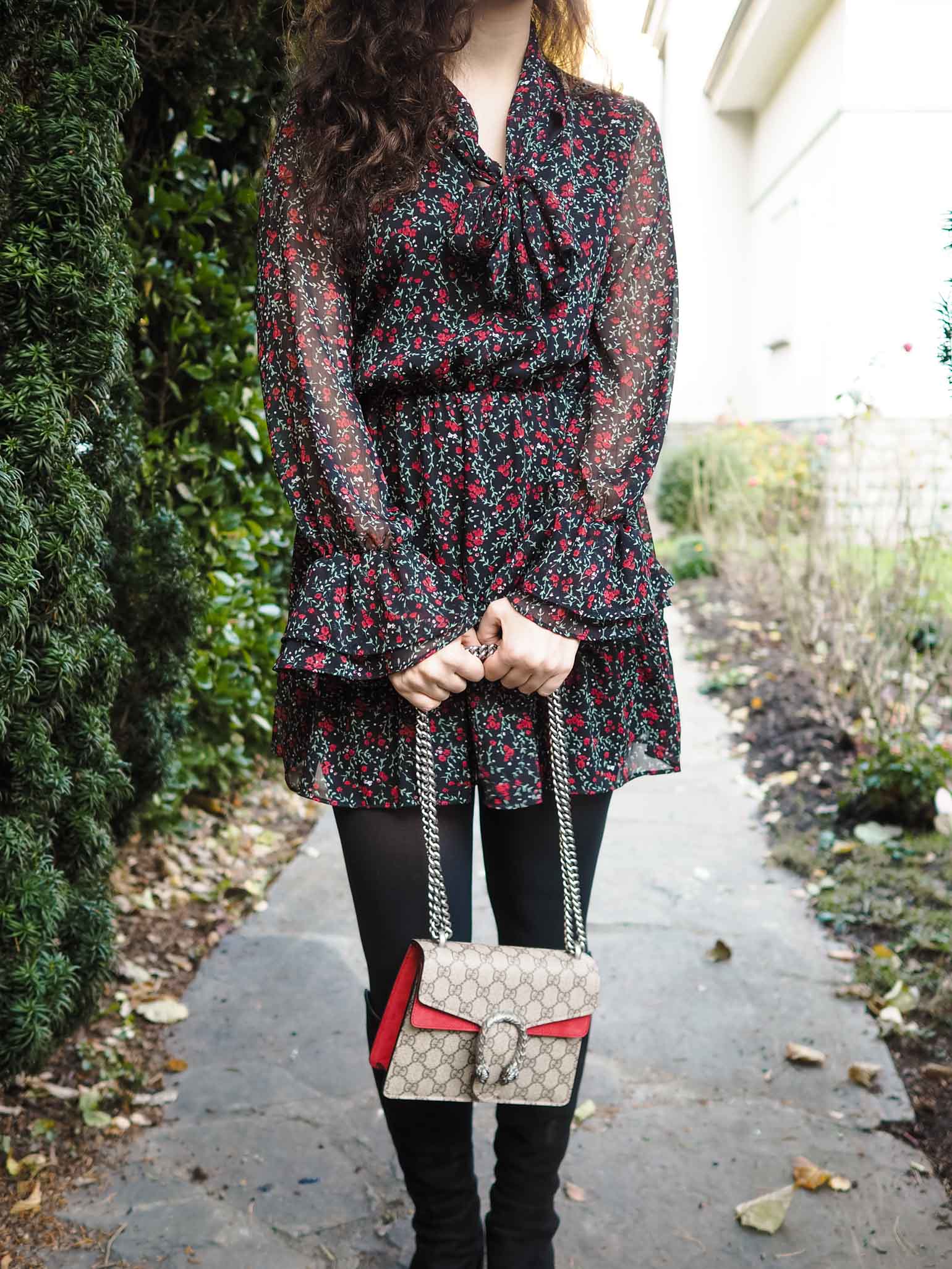 Winter Mini Dress & Stuart Weitzman Boots - The Brunette Nomad