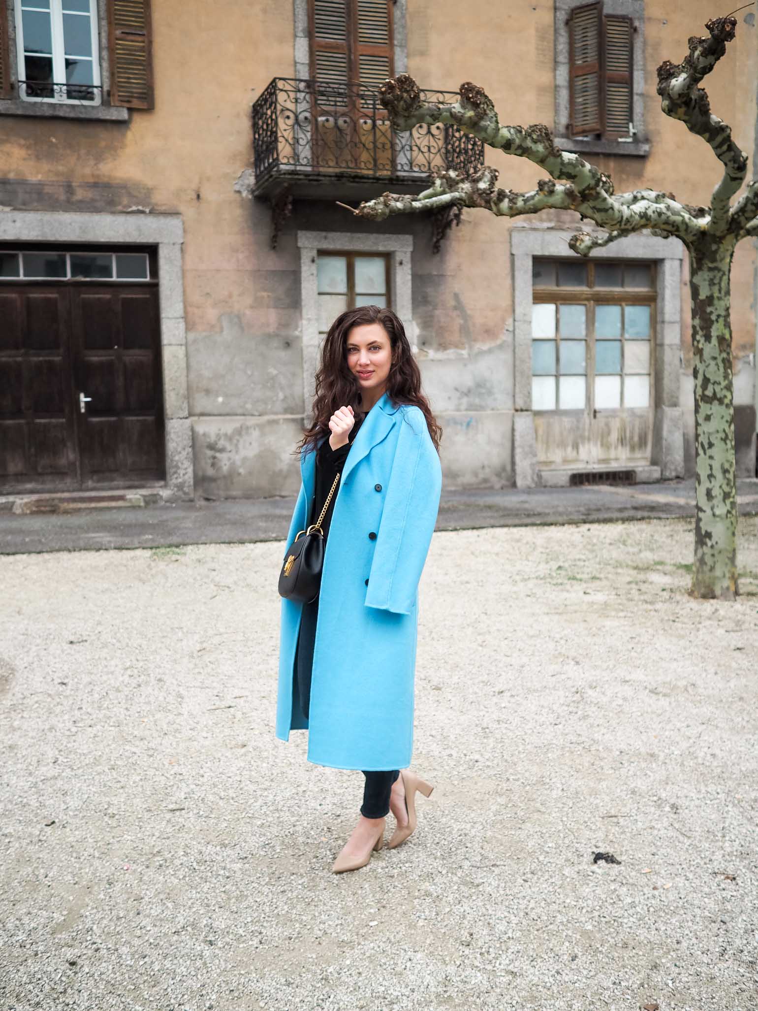 zara teal coat