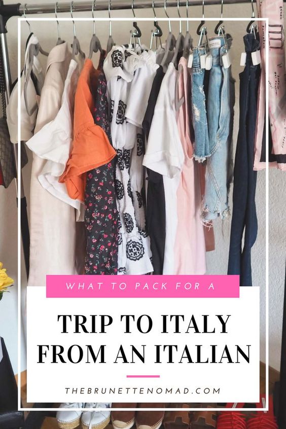 what to pack to a summer trip trick to italy