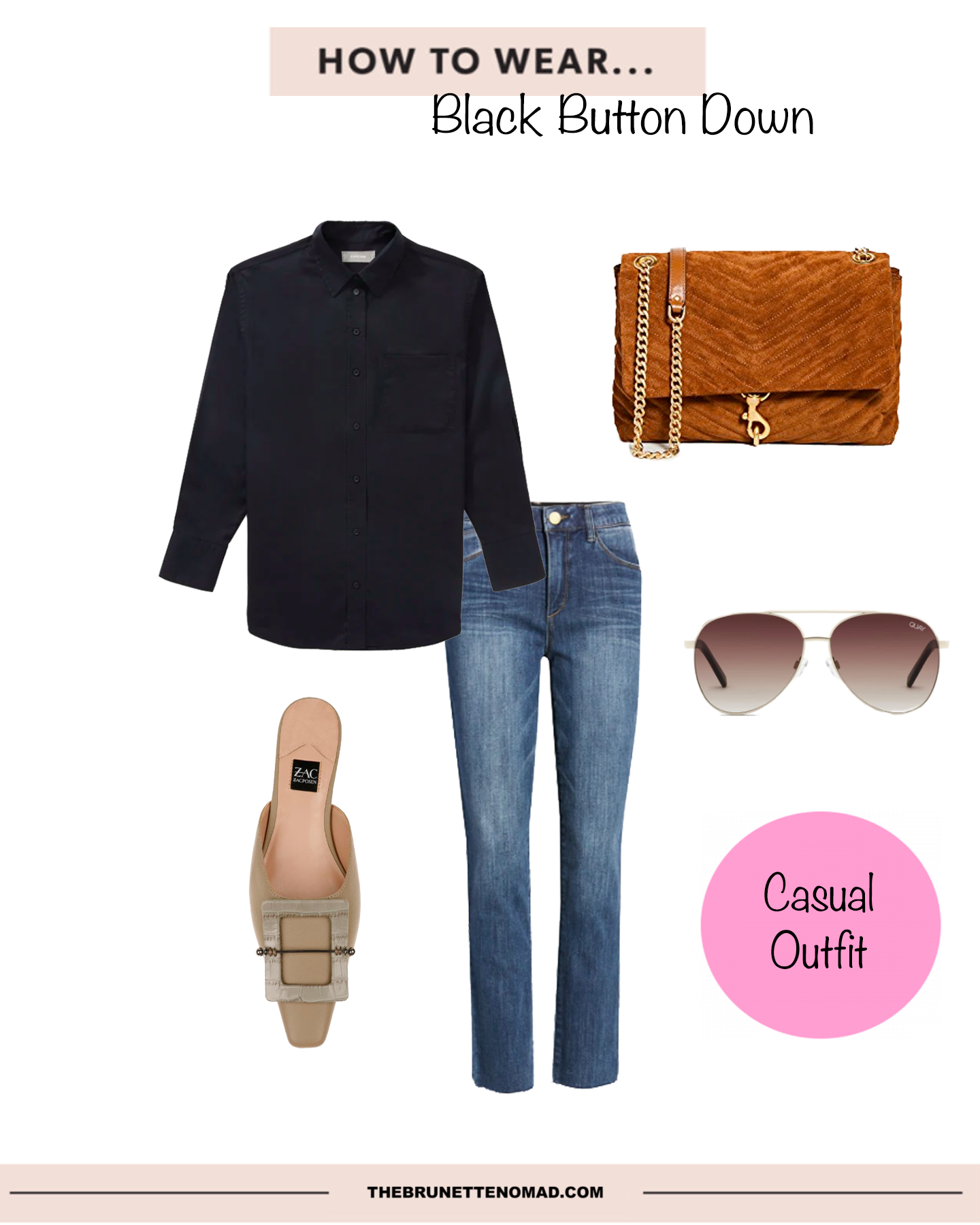 what to wear_black button down_casual outfit