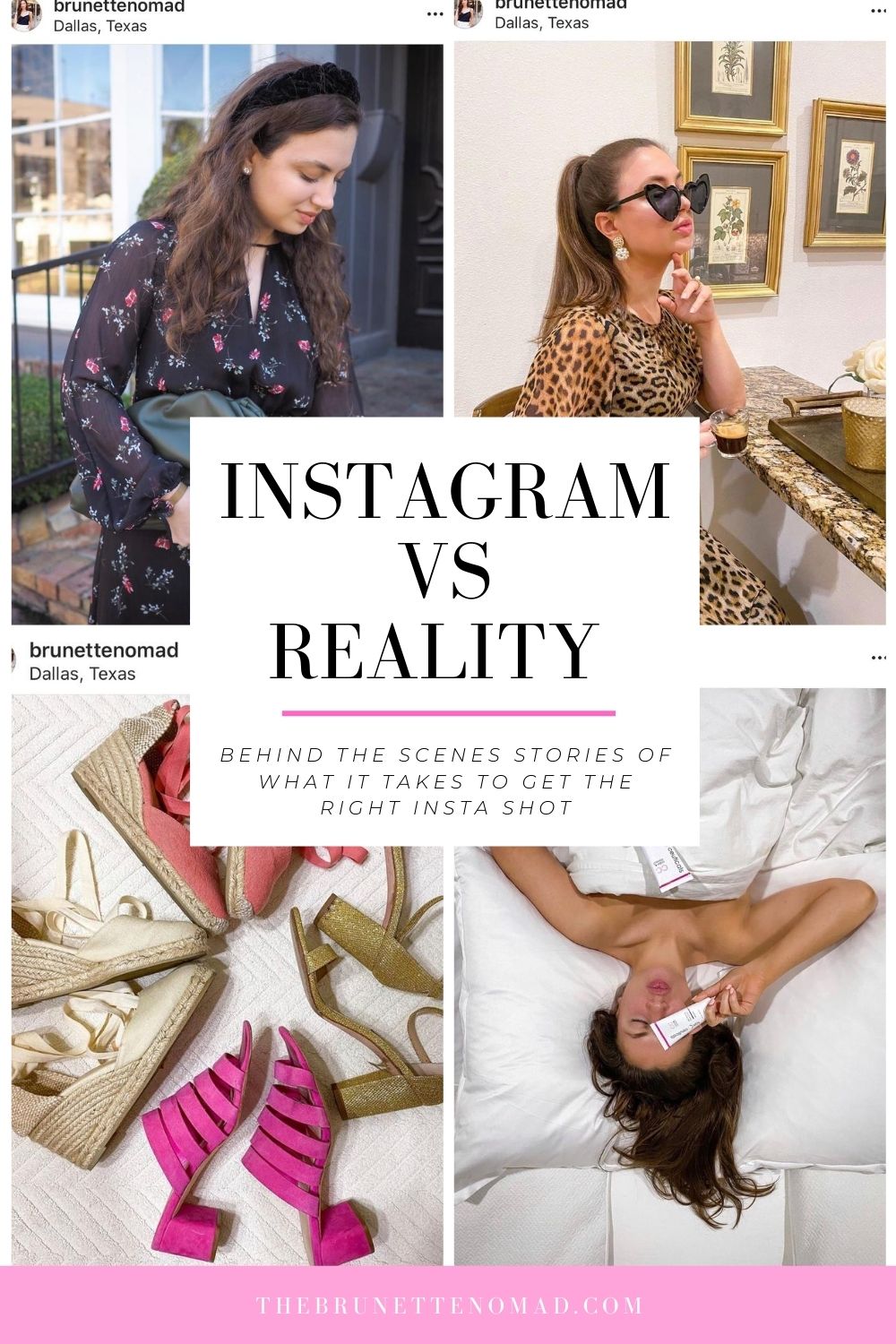 Dallas fashion blogger shares the instagram vs reality of her Instagram photos