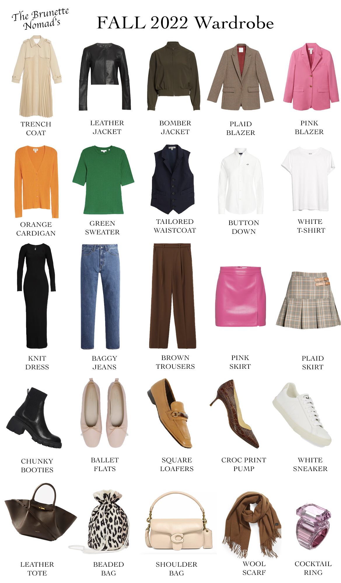 Dallas fashion blogger shares a curated fall capsule wardrobe for fall 2022/2023