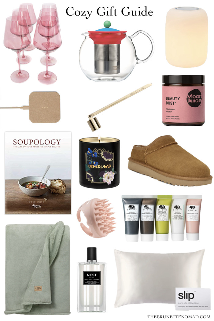 Dallas fashion blogger shares a holiday gift guide with cozy gifts for the homebody in your life