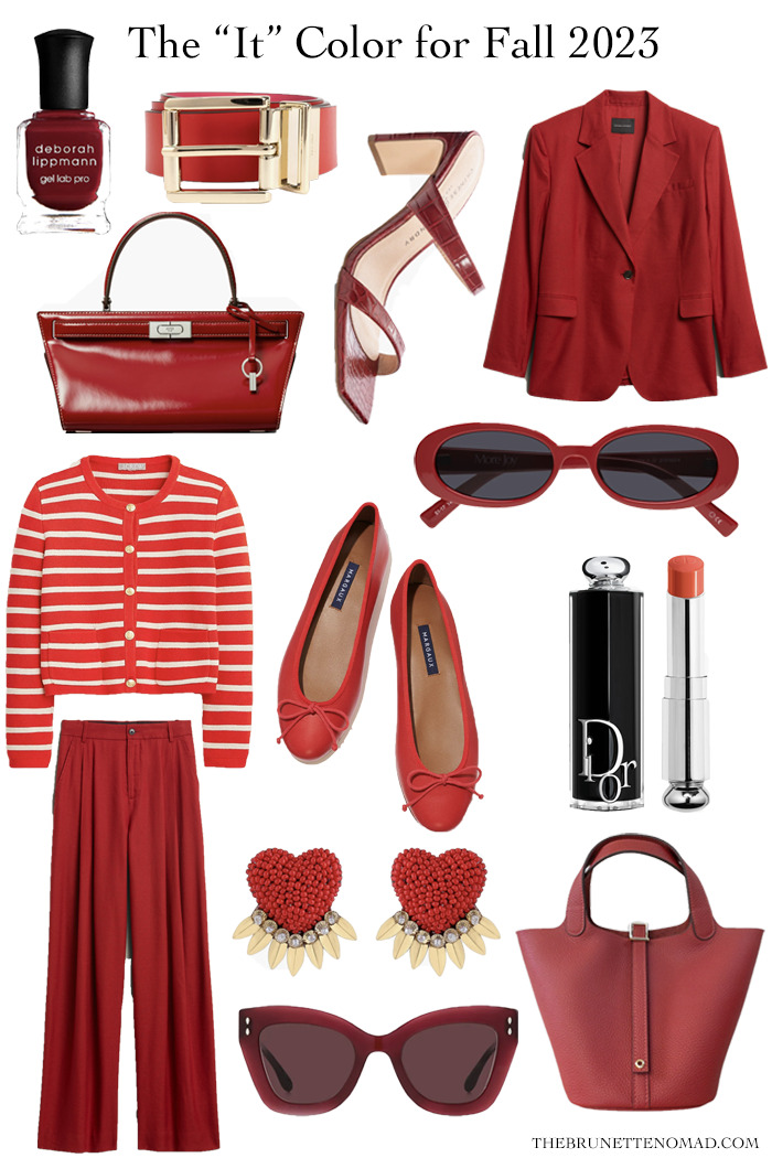 Dallas fashion blogger shares how to style red for Fall 2023